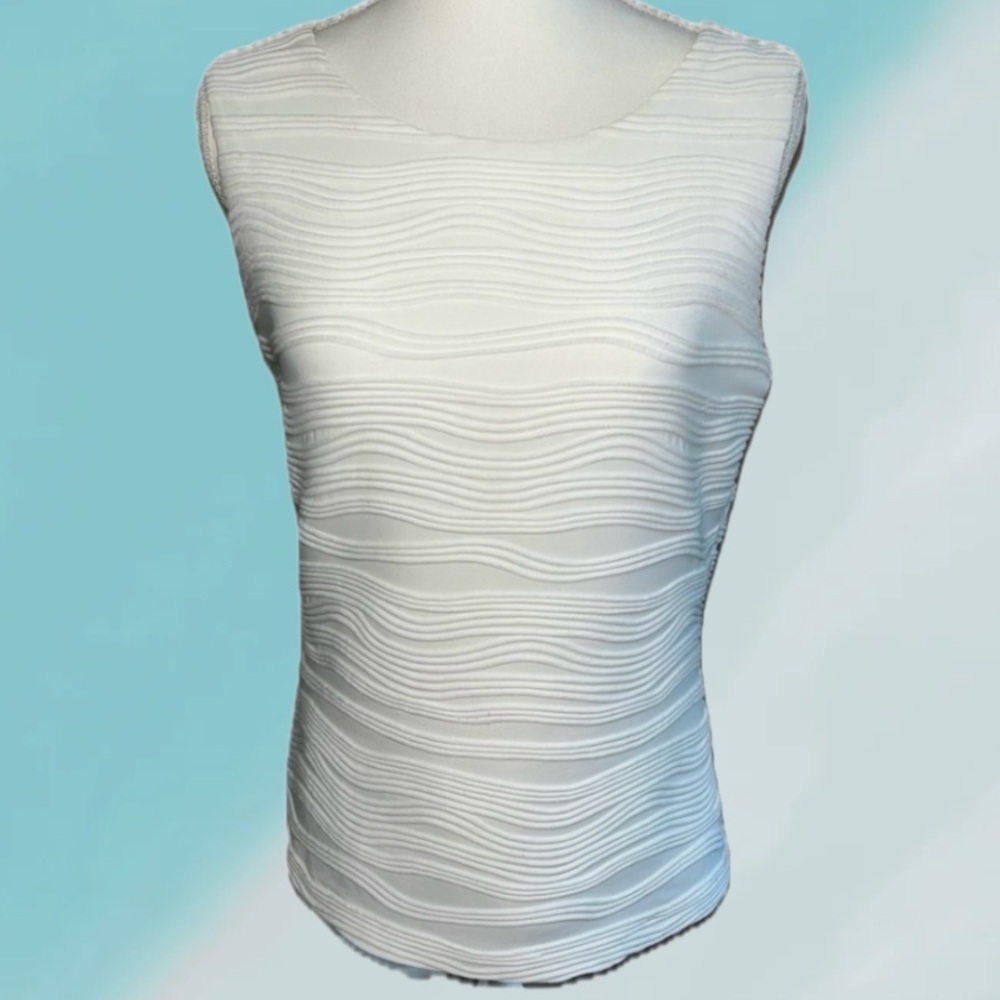 Women's Calvin Klein Tank SZ P Lined Eggshell Color.